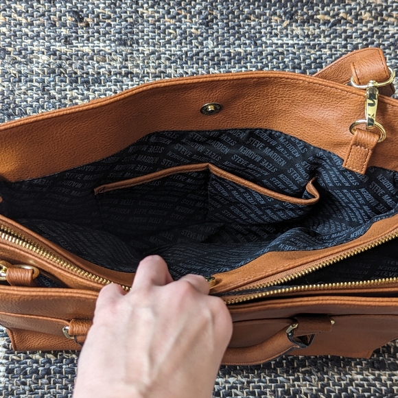 Steve Madden brown faux leather work bag - Picture 8 of 8